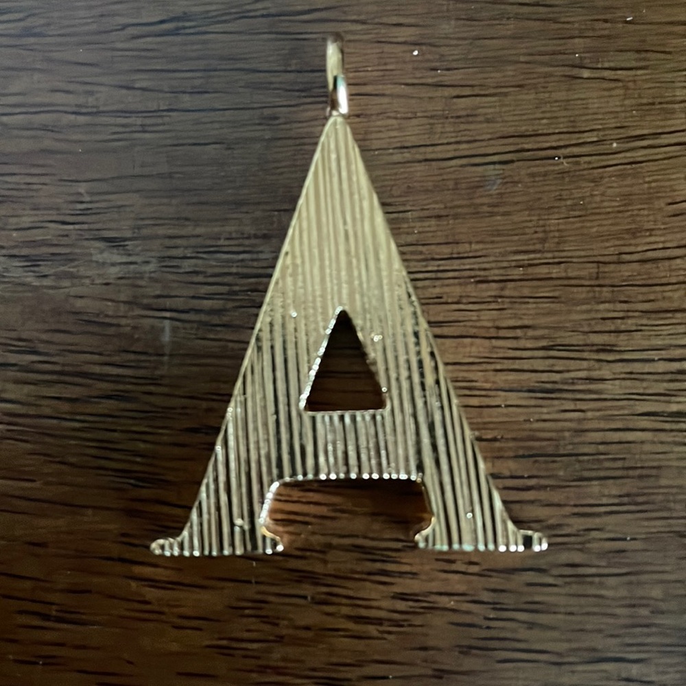 Chloe Letter Charm Gold A